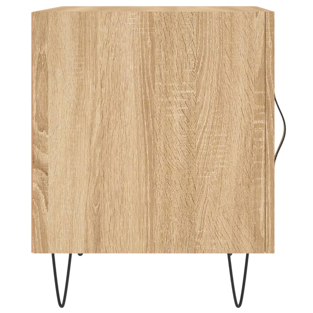 Κομοδίνα 2 τεμ. Sonoma Δρυς 40x40x50 εκ. από Επεξεργασμένο Ξύλο