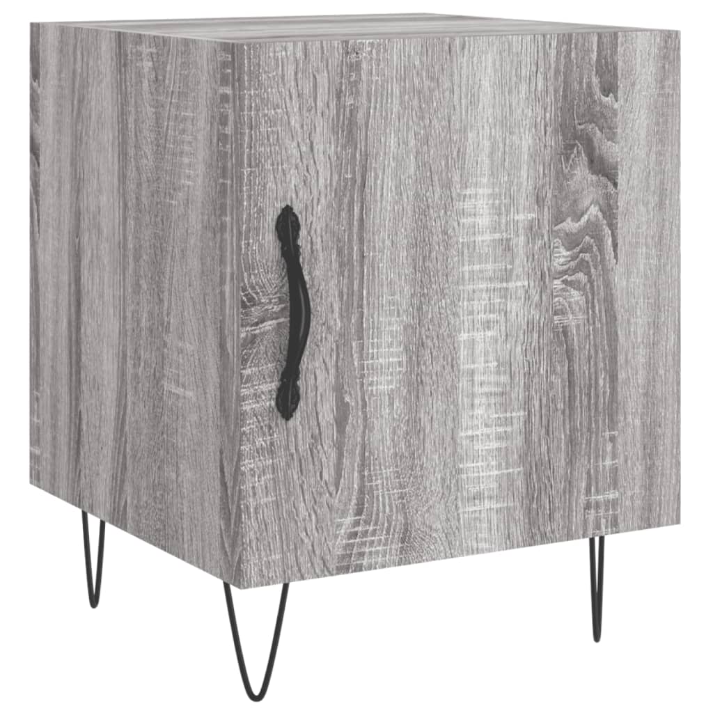 Κομοδίνο Γκρι Sonoma 40 x 40 x 50 εκ. από Επεξεργασμένο Ξύλο