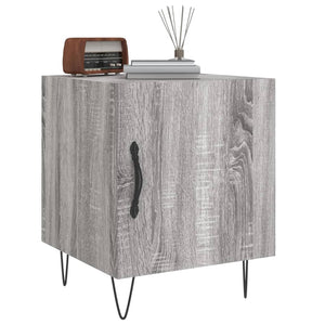 Κομοδίνο Γκρι Sonoma 40 x 40 x 50 εκ. από Επεξεργασμένο Ξύλο