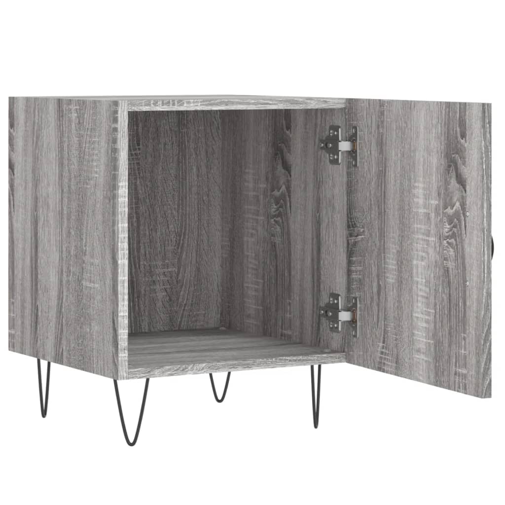 Κομοδίνο Γκρι Sonoma 40 x 40 x 50 εκ. από Επεξεργασμένο Ξύλο