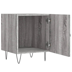 Κομοδίνο Γκρι Sonoma 40 x 40 x 50 εκ. από Επεξεργασμένο Ξύλο