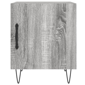 Κομοδίνο Γκρι Sonoma 40 x 40 x 50 εκ. από Επεξεργασμένο Ξύλο