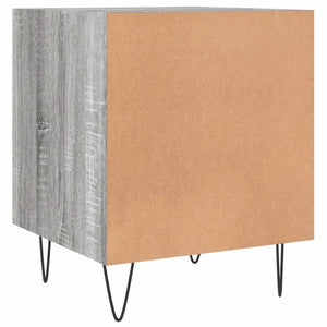 Κομοδίνο Γκρι Sonoma 40 x 40 x 50 εκ. από Επεξεργασμένο Ξύλο