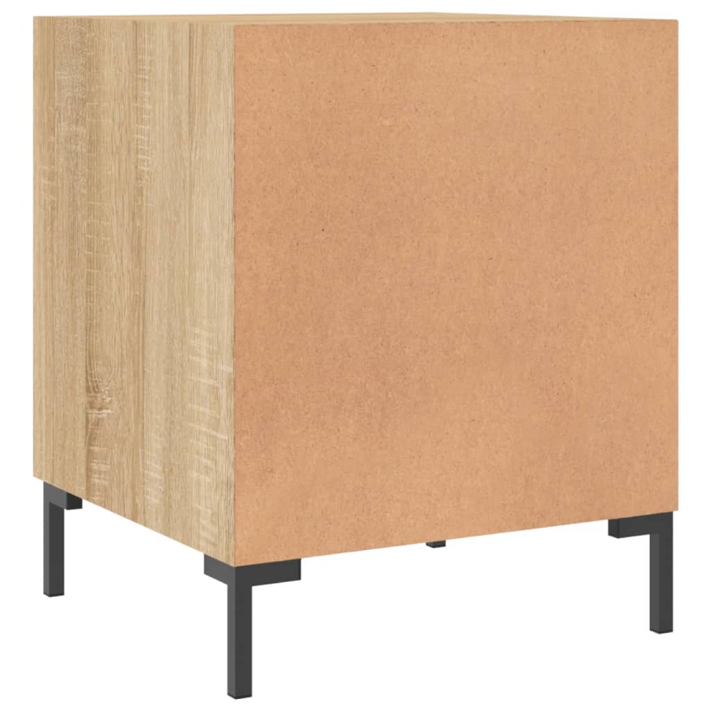 Κομοδίνο Sonoma Δρυς 40 x 40 x 50 εκ. από Επεξεργασμένο Ξύλο