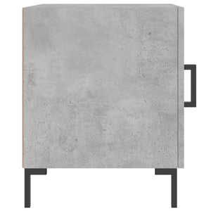 Κομοδίνο Γκρι Σκυροδ. 40 x 40 x 50 εκ. από Επεξεργασμένο Ξύλο