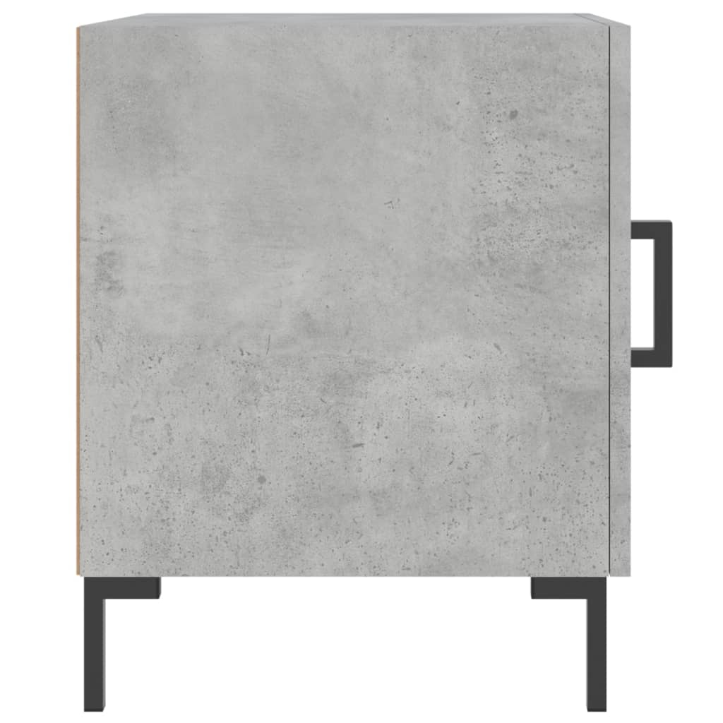 Κομοδίνα 2 τεμ. Γκρι Σκυροδέμ. 40 x 40 x 50 από Επεξεργ. Ξύλο - Pakobazaar