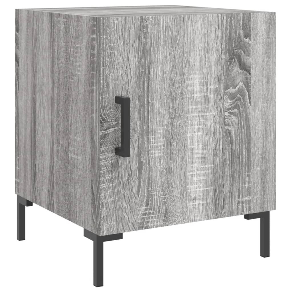 Κομοδίνο Γκρι Sonoma 40 x 40 x 50 εκ. από Επεξεργασμένο Ξύλο - Pakobazaar