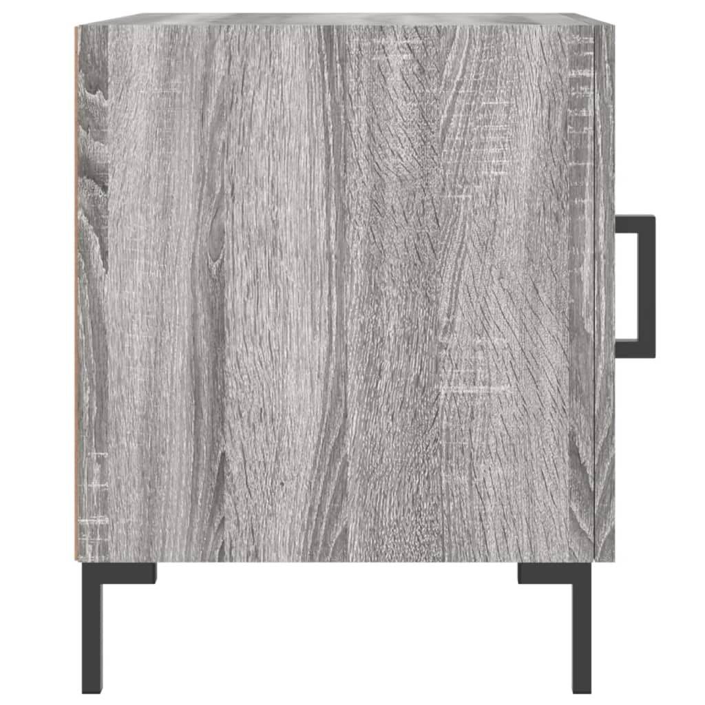 Κομοδίνο Γκρι Sonoma 40 x 40 x 50 εκ. από Επεξεργασμένο Ξύλο - Pakobazaar