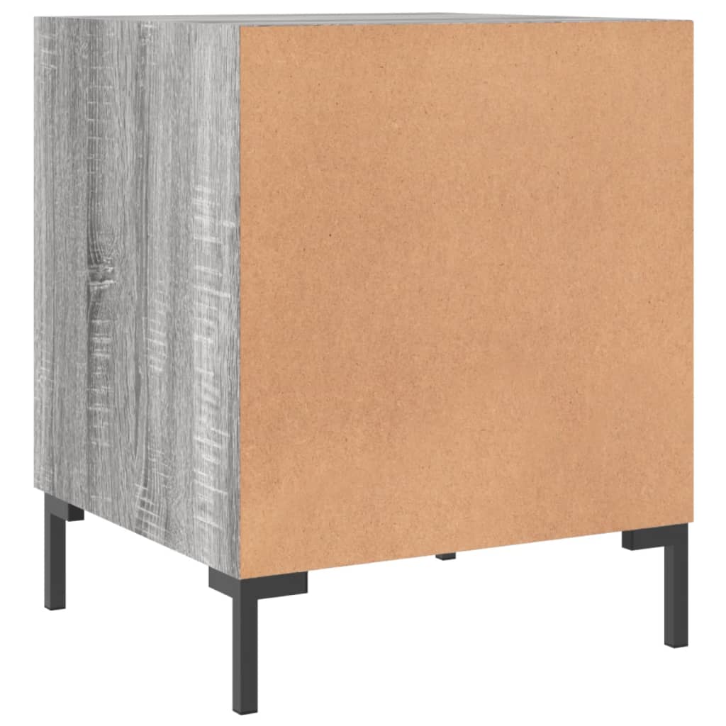 Κομοδίνο Γκρι Sonoma 40 x 40 x 50 εκ. από Επεξεργασμένο Ξύλο - Pakobazaar