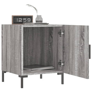 Κομοδίνο Γκρι Sonoma 40 x 40 x 50 εκ. από Επεξεργασμένο Ξύλο - Pakobazaar