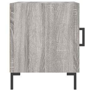 Κομοδίνα 2 τεμ. Γκρι Sonoma 40 x 40 x 50 εκ. από Επεξεργ. Ξύλο