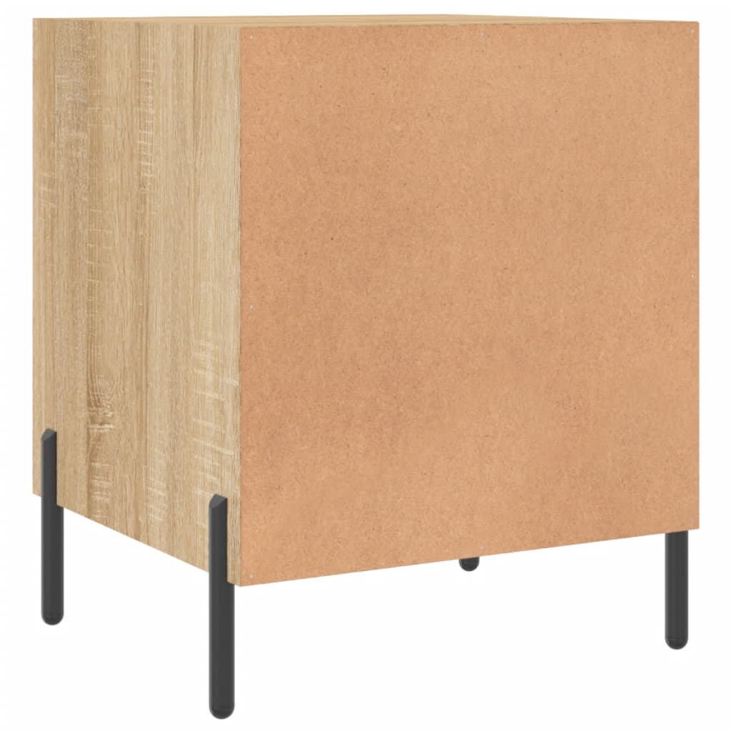 Κομοδίνο Sonoma Δρυς 40 x 40 x 50 εκ. από Επεξεργασμένο Ξύλο
