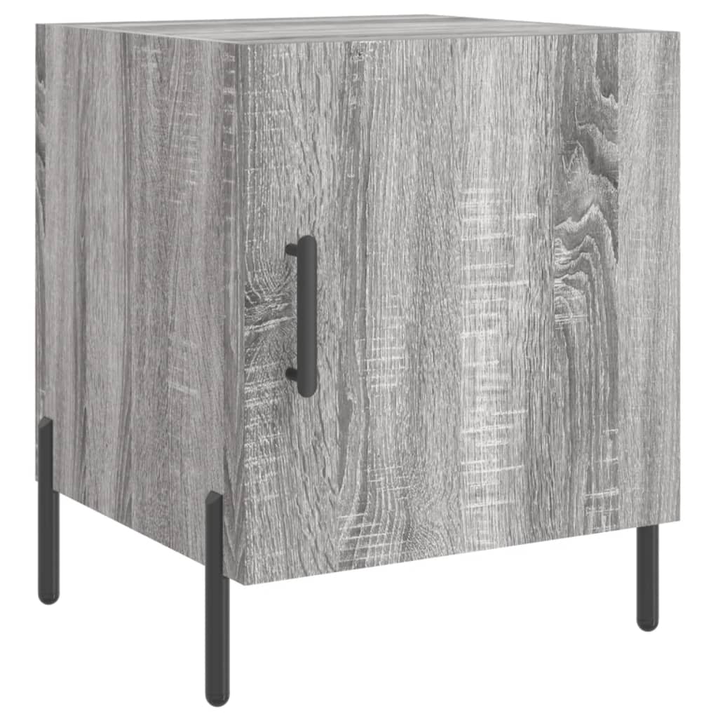 Κομοδίνο Γκρι Sonoma 40 x 40 x 50 εκ. από Επεξεργασμένο Ξύλο