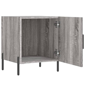 Κομοδίνο Γκρι Sonoma 40 x 40 x 50 εκ. από Επεξεργασμένο Ξύλο