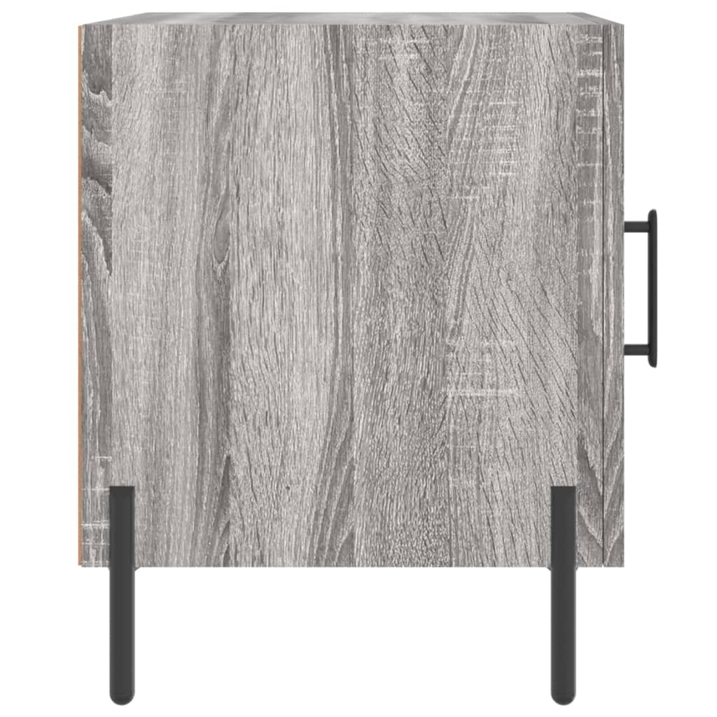 Κομοδίνο Γκρι Sonoma 40 x 40 x 50 εκ. από Επεξεργασμένο Ξύλο