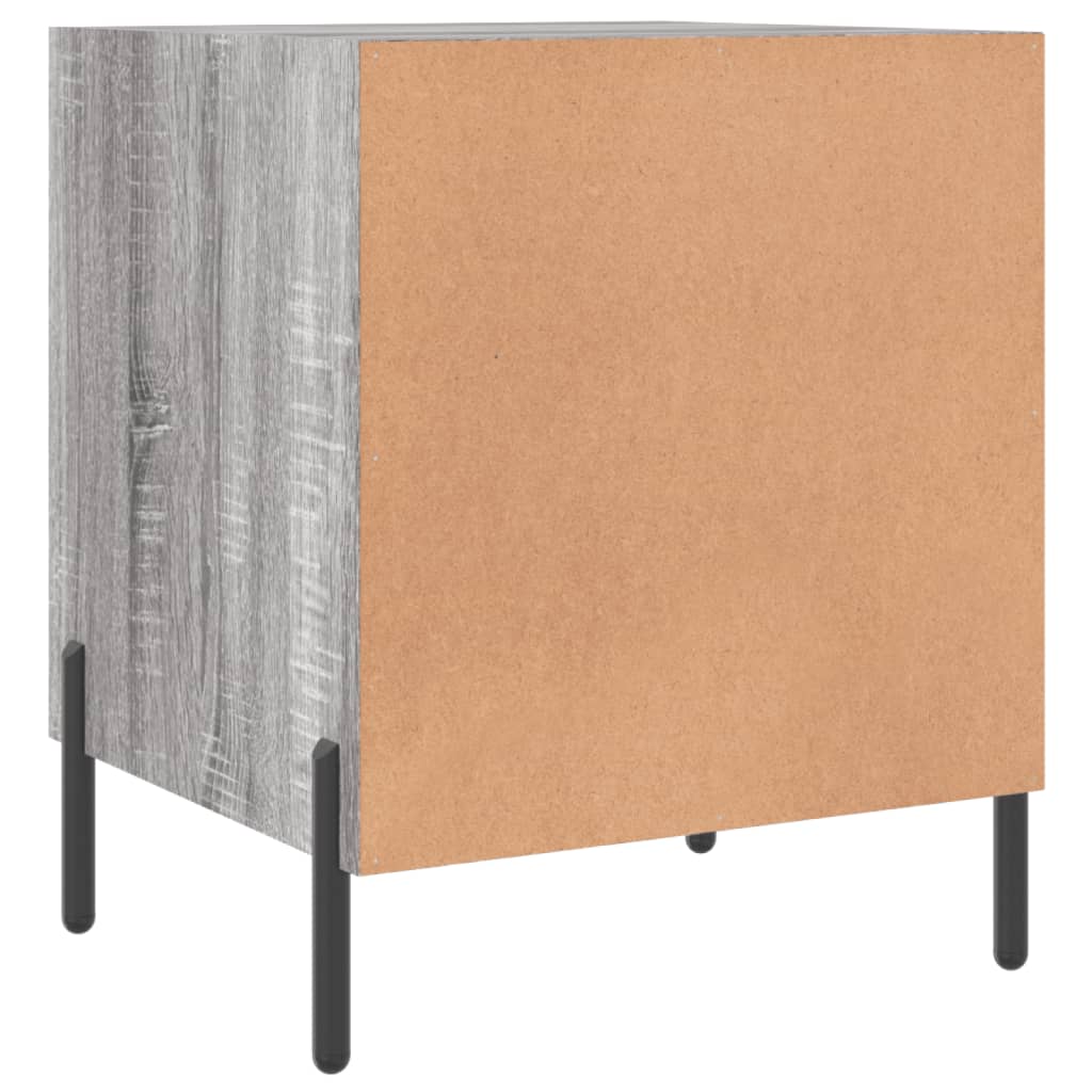 Κομοδίνο Γκρι Sonoma 40 x 40 x 50 εκ. από Επεξεργασμένο Ξύλο