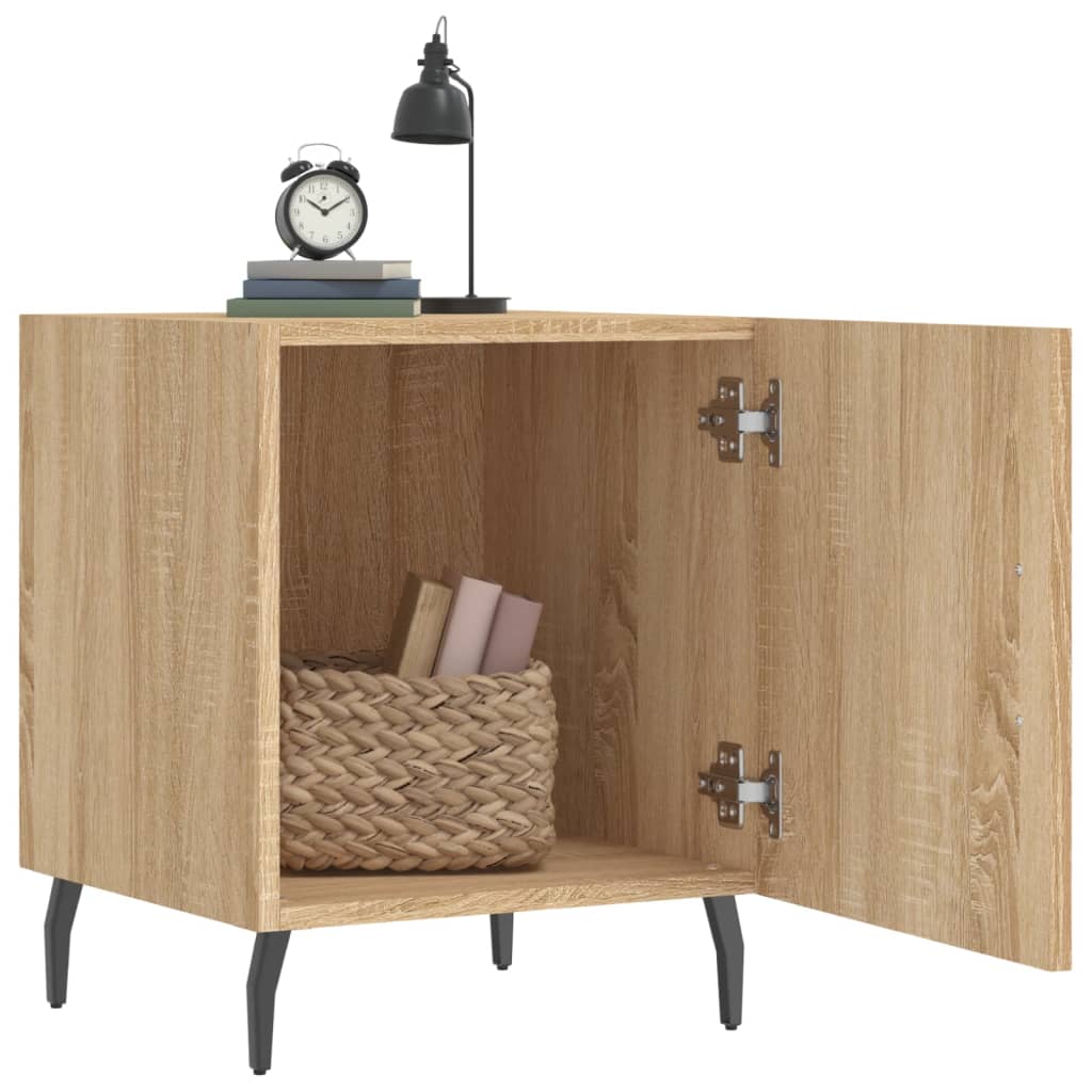 Κομοδίνα 2 τεμ. Sonoma Δρυς 40x40x50 εκ. από Επεξεργασμένο Ξύλο
