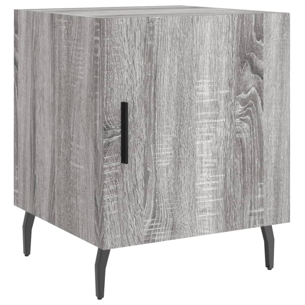 Κομοδίνο Γκρι Sonoma 40 x 40 x 50 εκ. από Επεξεργασμένο Ξύλο