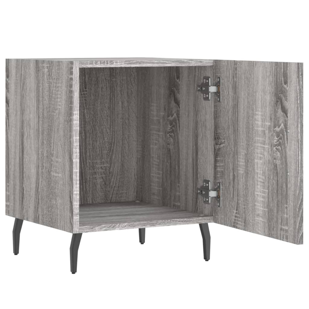 Κομοδίνο Γκρι Sonoma 40 x 40 x 50 εκ. από Επεξεργασμένο Ξύλο