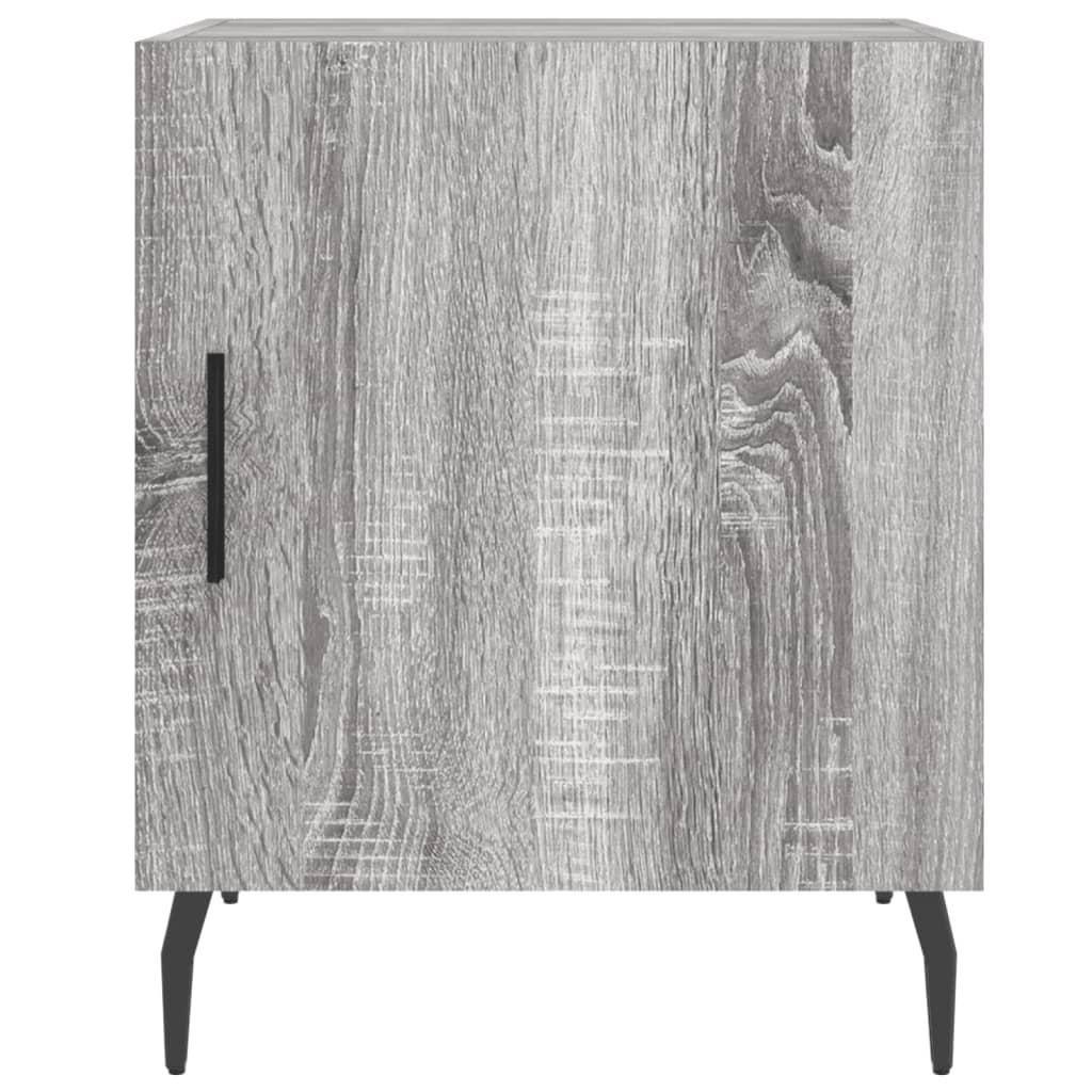 Κομοδίνο Γκρι Sonoma 40 x 40 x 50 εκ. από Επεξεργασμένο Ξύλο