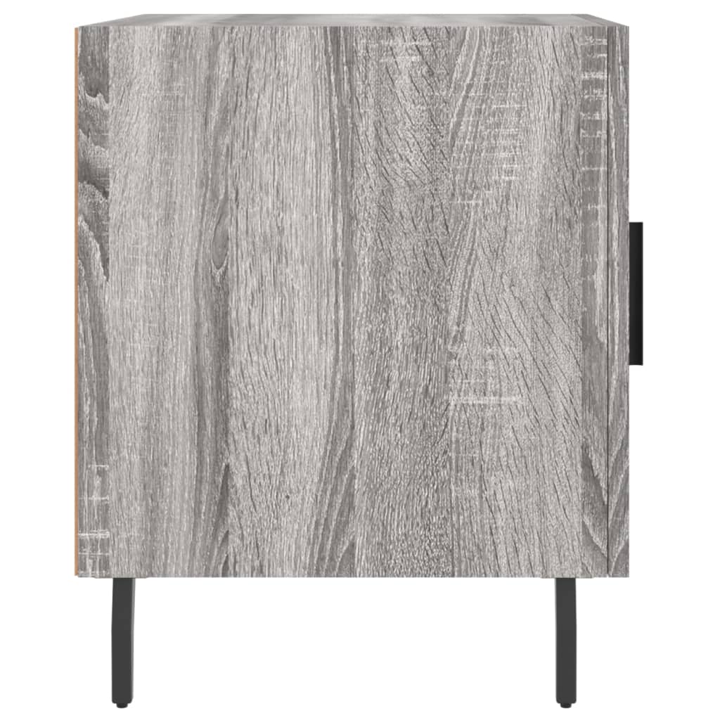 Κομοδίνο Γκρι Sonoma 40 x 40 x 50 εκ. από Επεξεργασμένο Ξύλο