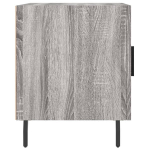 Κομοδίνο Γκρι Sonoma 40 x 40 x 50 εκ. από Επεξεργασμένο Ξύλο