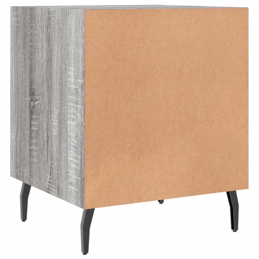 Κομοδίνο Γκρι Sonoma 40 x 40 x 50 εκ. από Επεξεργασμένο Ξύλο