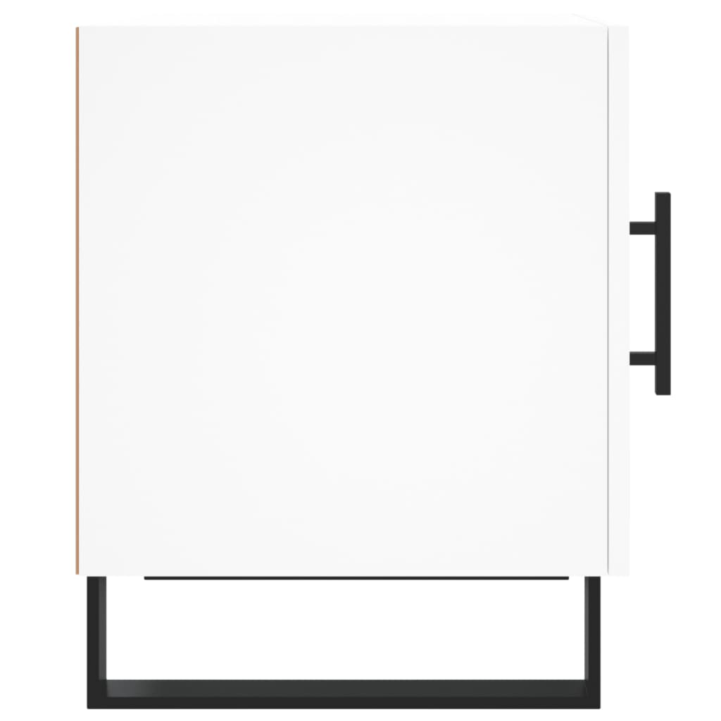 Κομοδίνα 2 τεμ. Λευκά 40 x 40 x 50 εκ. από Επεξεργασμένο Ξύλο