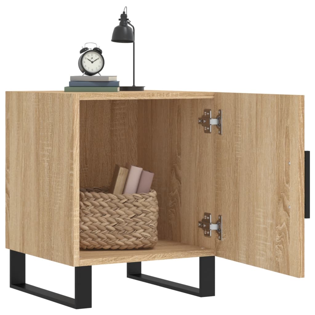 Κομοδίνο Sonoma Δρυς 40 x 40 x 50 εκ. από Επεξεργασμένο Ξύλο