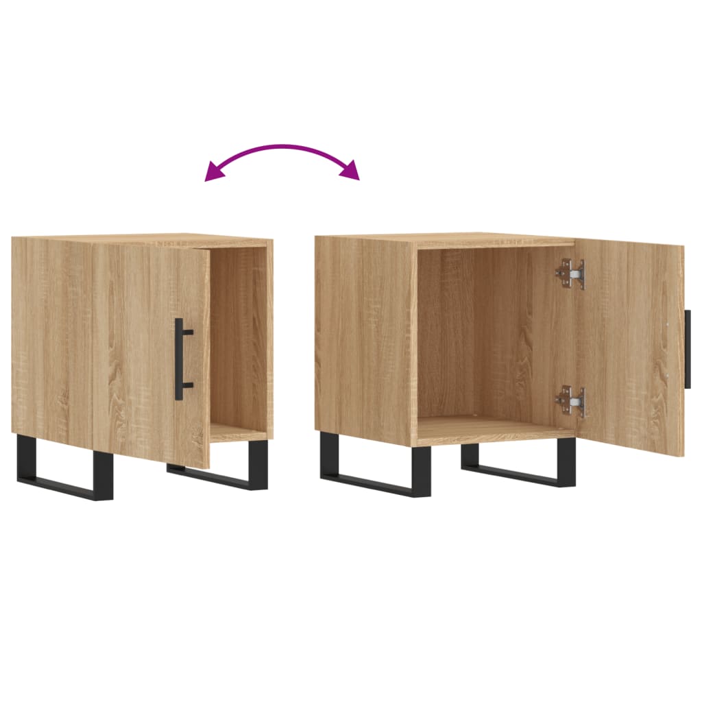 Κομοδίνο Sonoma Δρυς 40 x 40 x 50 εκ. από Επεξεργασμένο Ξύλο