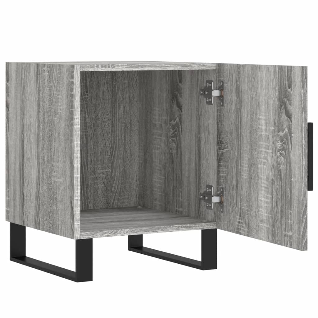 Κομοδίνο Γκρι Sonoma 40 x 40 x 50 εκ. από Επεξεργασμένο Ξύλο - Pakobazaar