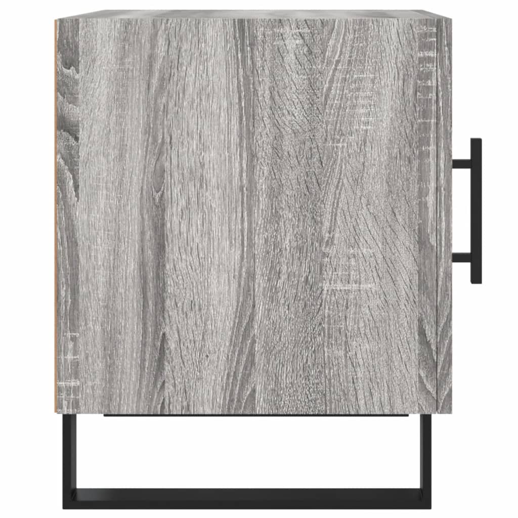Κομοδίνο Γκρι Sonoma 40 x 40 x 50 εκ. από Επεξεργασμένο Ξύλο - Pakobazaar