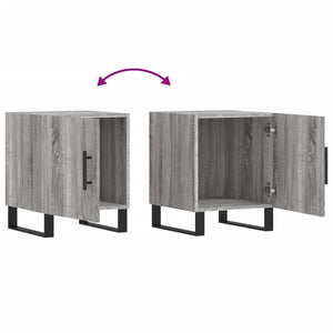 Κομοδίνο Γκρι Sonoma 40 x 40 x 50 εκ. από Επεξεργασμένο Ξύλο - Pakobazaar