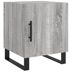 Κομοδίνα 2 τεμ. Γκρι Sonoma 40x40x50 εκ. από Επεξεργασμένο Ξύλο