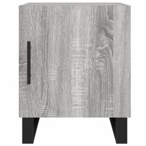 Κομοδίνα 2 τεμ. Γκρι Sonoma 40x40x50 εκ. από Επεξεργασμένο Ξύλο
