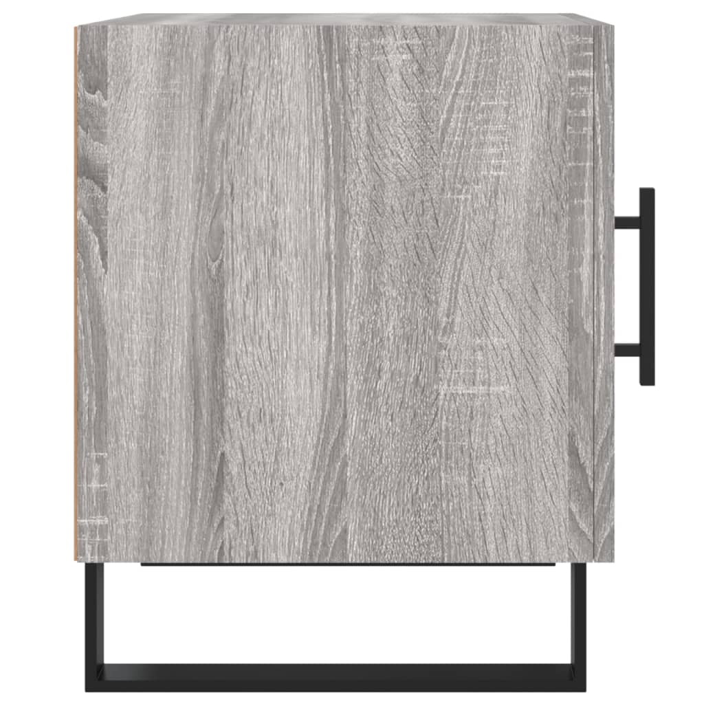 Κομοδίνα 2 τεμ. Γκρι Sonoma 40x40x50 εκ. από Επεξεργασμένο Ξύλο