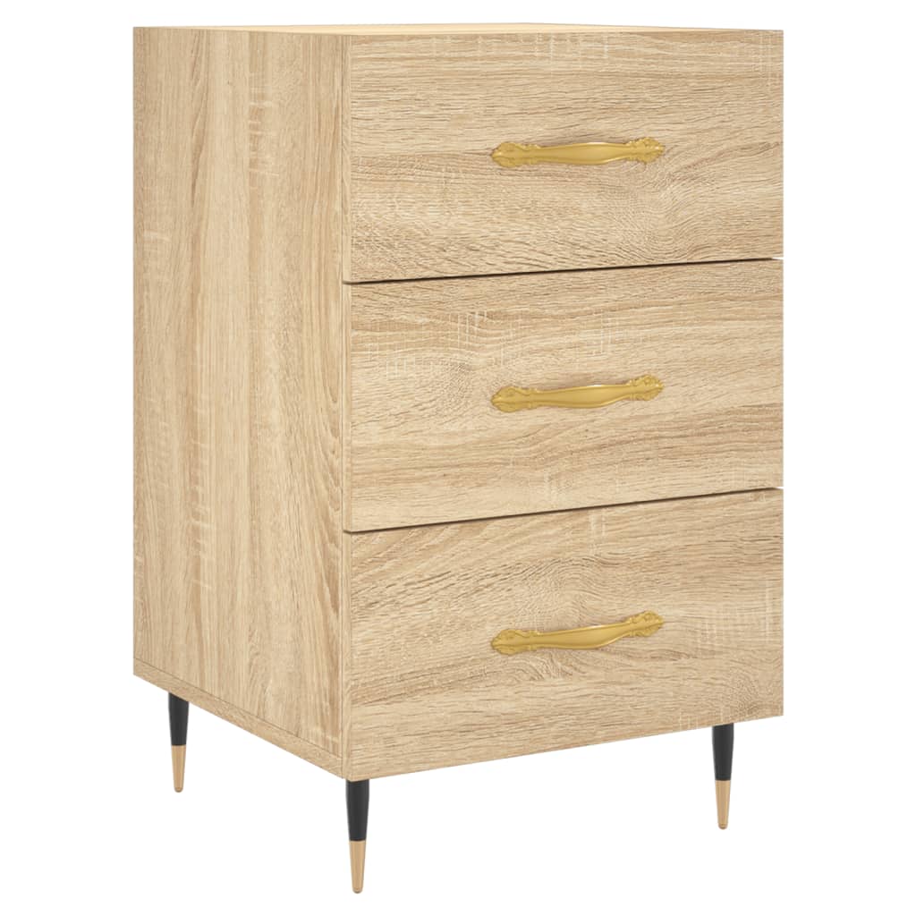 Κομοδίνο Sonoma Δρυς 40 x 40 x 66 εκ. από Επεξεργασμένο Ξύλο