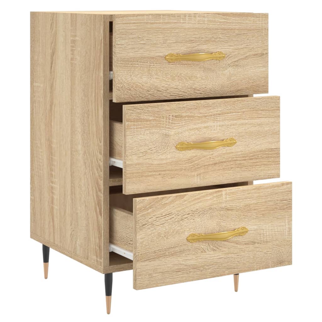 Κομοδίνο Sonoma Δρυς 40 x 40 x 66 εκ. από Επεξεργασμένο Ξύλο