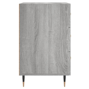 Κομοδίνο Γκρι Sonoma 40 x 40 x 66 εκ. από Επεξεργασμένο Ξύλο
