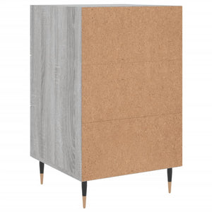 Κομοδίνο Γκρι Sonoma 40 x 40 x 66 εκ. από Επεξεργασμένο Ξύλο