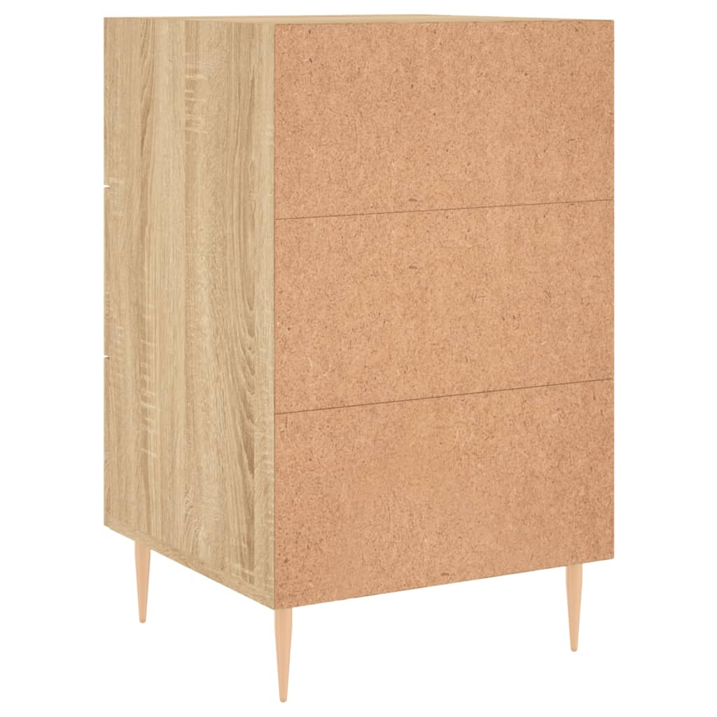 Κομοδίνο Sonoma Δρυς 40 x 40 x 66 εκ. από Επεξεργασμένο Ξύλο