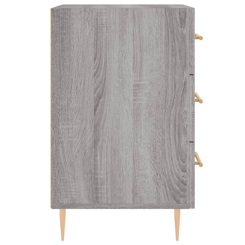 Κομοδίνο Γκρι Sonoma 40 x 40 x 66 εκ. από Επεξεργασμένο Ξύλο