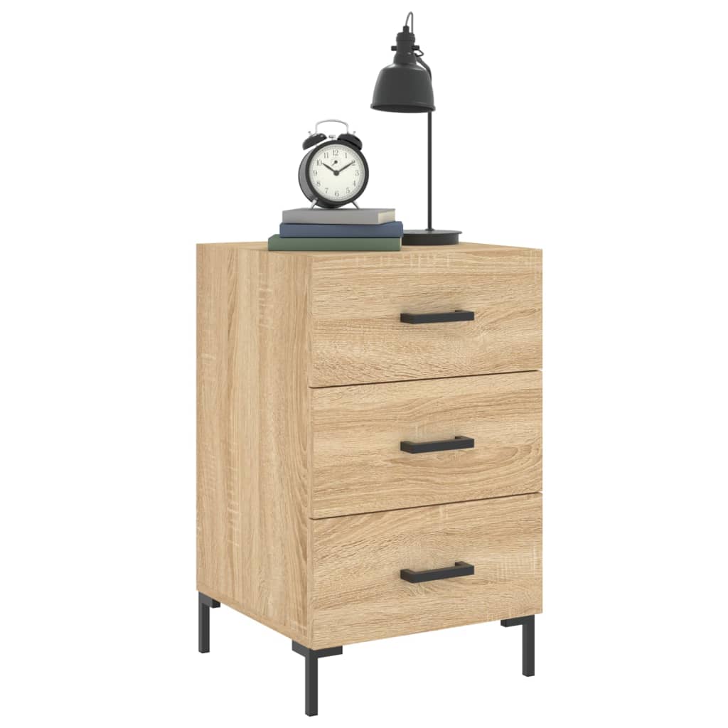Κομοδίνο Sonoma Δρυς 40 x 40 x 66 εκ. από Επεξεργασμένο Ξύλο