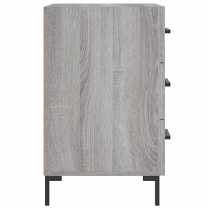 Κομοδίνο Γκρι Sonoma 40 x 40 x 66 εκ. από Επεξεργασμένο Ξύλο
