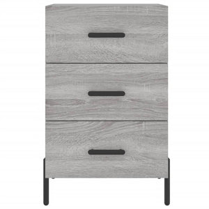 Κομοδίνο Γκρι Sonoma 40 x 40 x 66 εκ. από Επεξεργασμένο Ξύλο