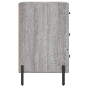 Κομοδίνο Γκρι Sonoma 40 x 40 x 66 εκ. από Επεξεργασμένο Ξύλο