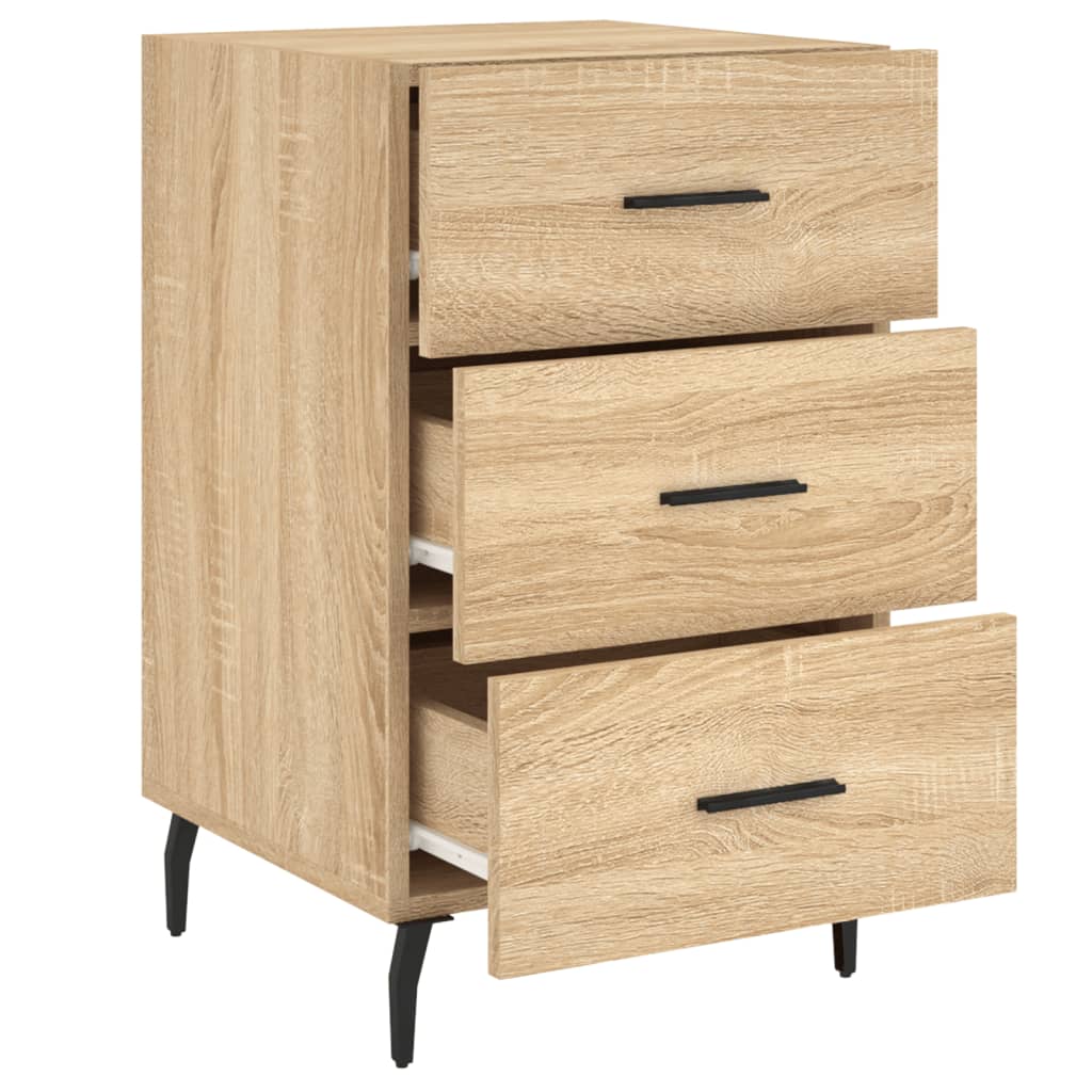 Κομοδίνο Sonoma Δρυς 40 x 40 x 66 εκ. από Επεξεργασμένο Ξύλο