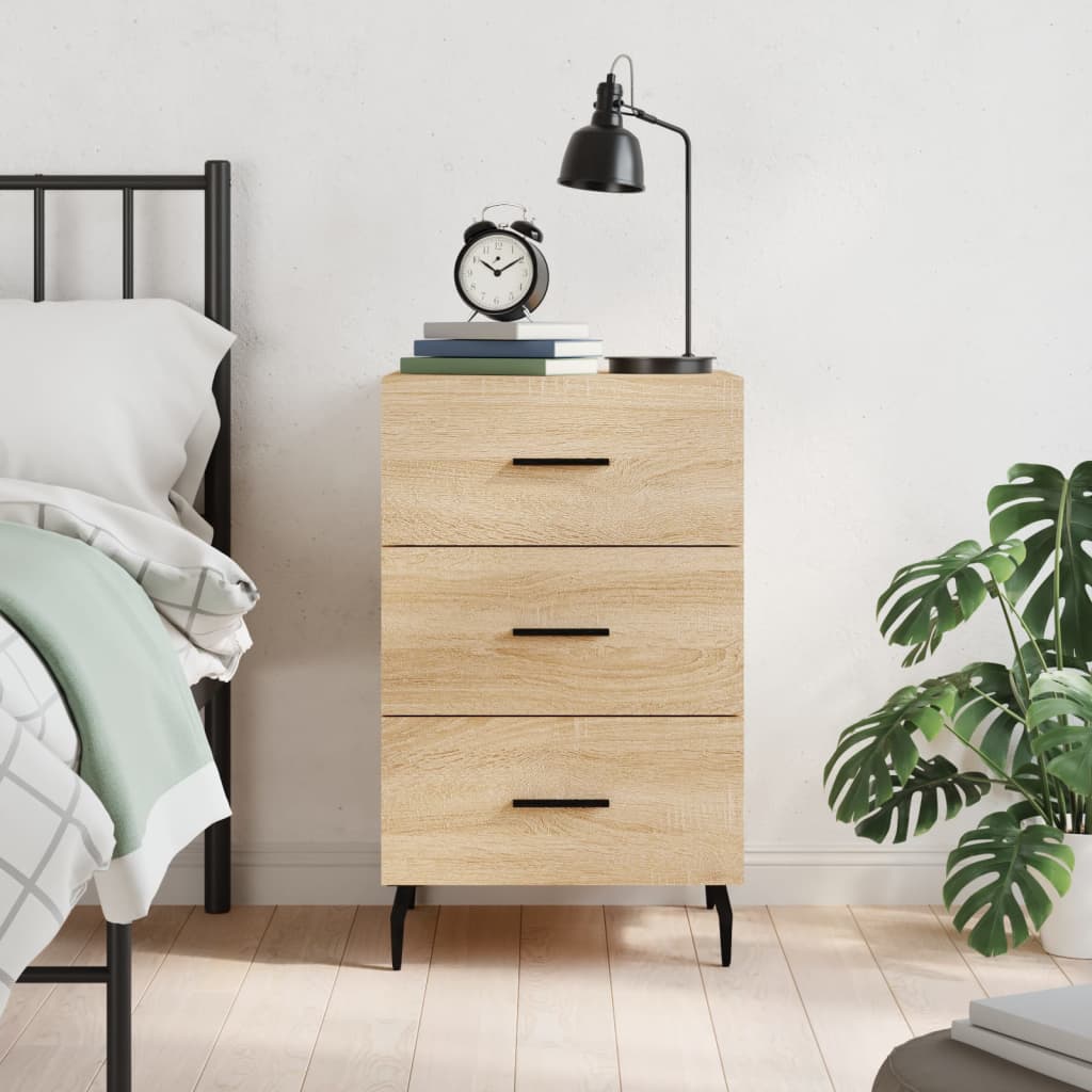 Κομοδίνο Sonoma Δρυς 40 x 40 x 66 εκ. από Επεξεργασμένο Ξύλο