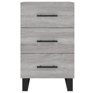 Κομοδίνο Γκρι Sonoma 40 x 40 x 66 εκ. από Επεξεργασμένο Ξύλο