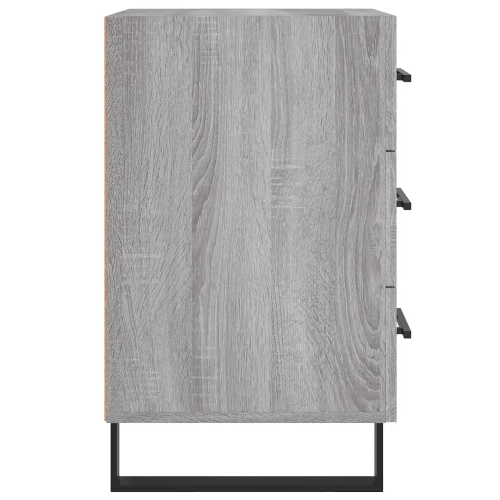Κομοδίνο Γκρι Sonoma 40 x 40 x 66 εκ. από Επεξεργασμένο Ξύλο